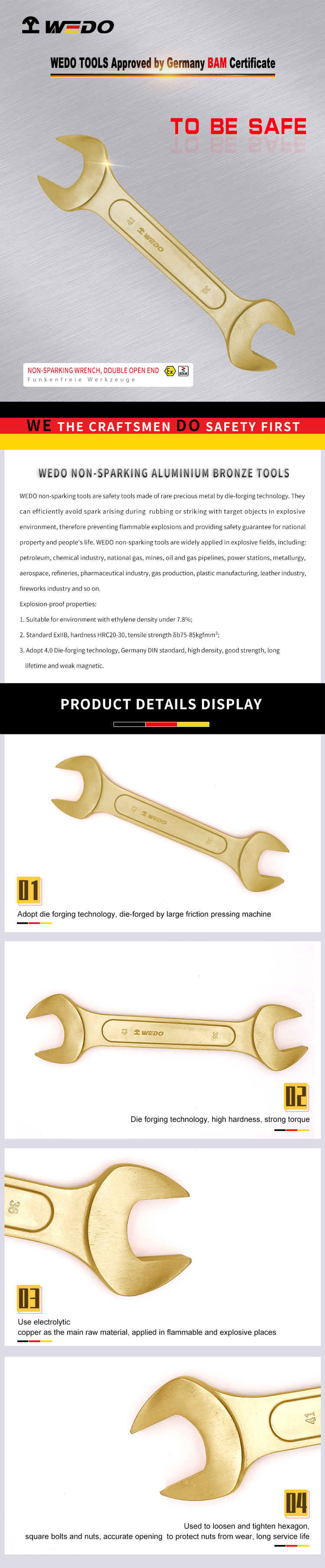 Explosion-proof Groove Double-headed Wrench Al146(图1)